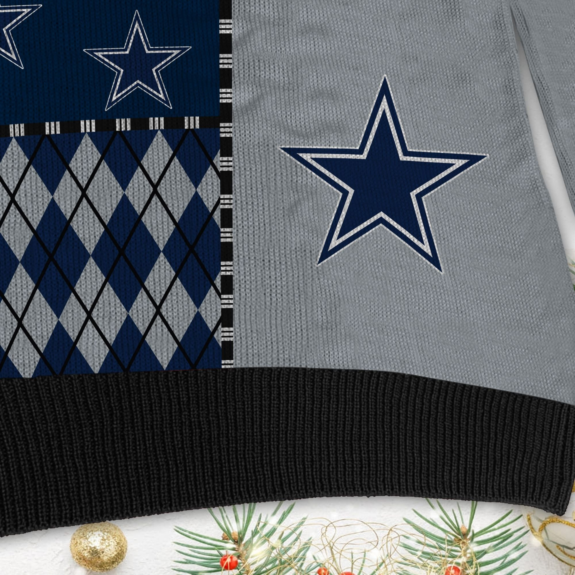 Dallas Cowboyss Full Size For Sale Best Christmas Gift For Cowboys Fans Ugly Christmas Sweater Adult 3D Funny Matching for family - Image 5