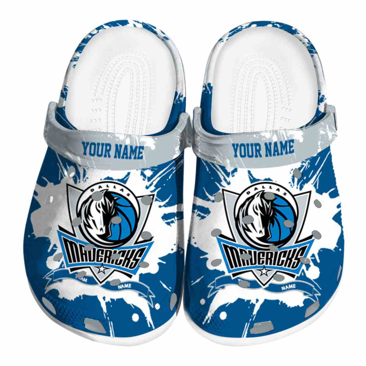 Dallas Mavericks NBA Sport Crocs Crocband Clogs Shoes Comfortable For Men Women and Kids