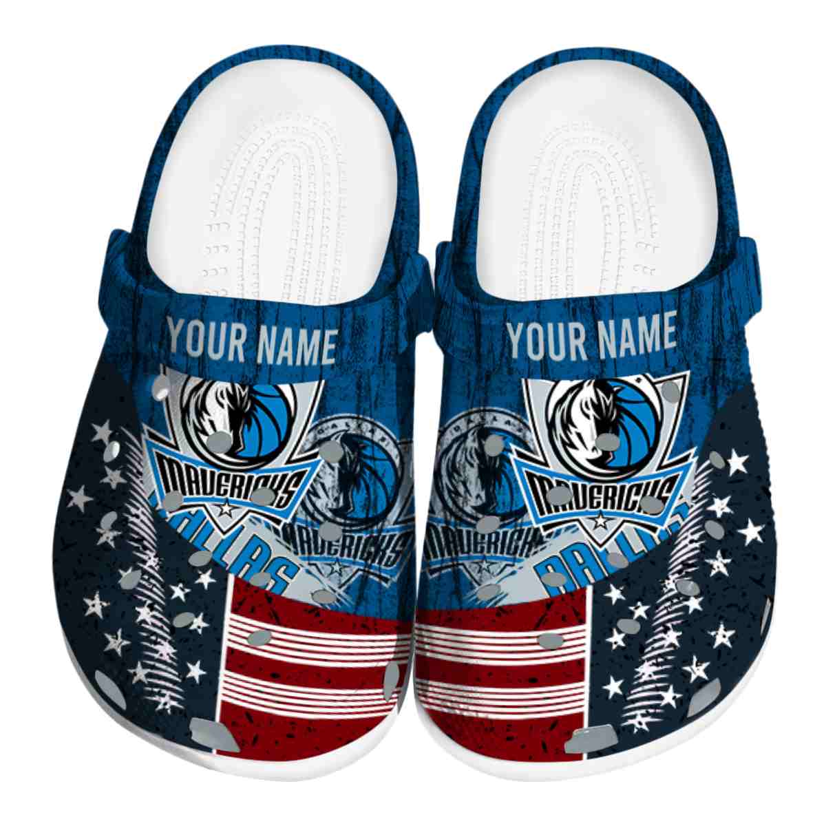 Dallas Mavericks NBA Sport Crocs Crocband Clogs Shoes Comfortable For Men Women and Kids