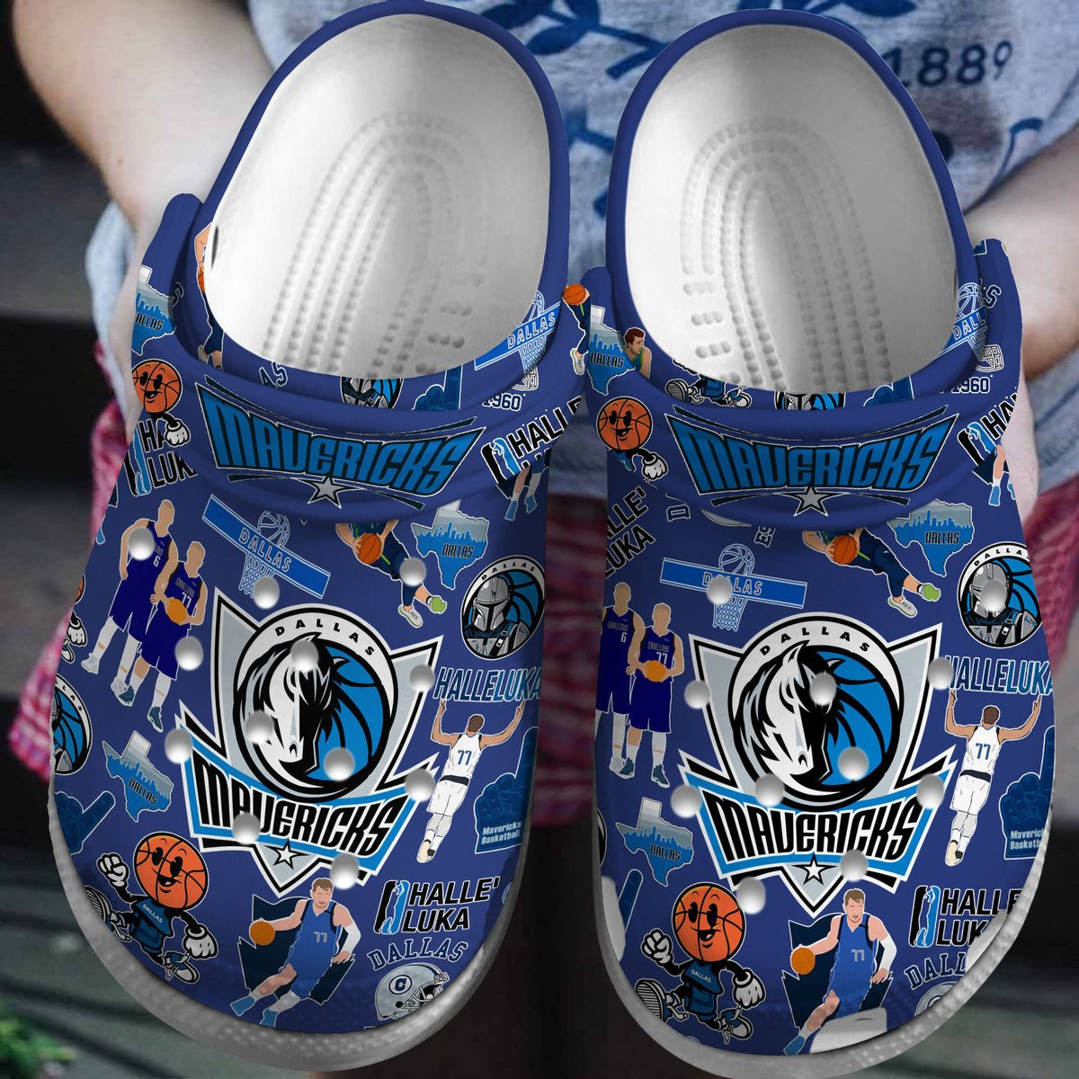 Dallas Mavericks NBA Sport Crocs Crocband Clogs Shoes Comfortable For Men Women and Kids