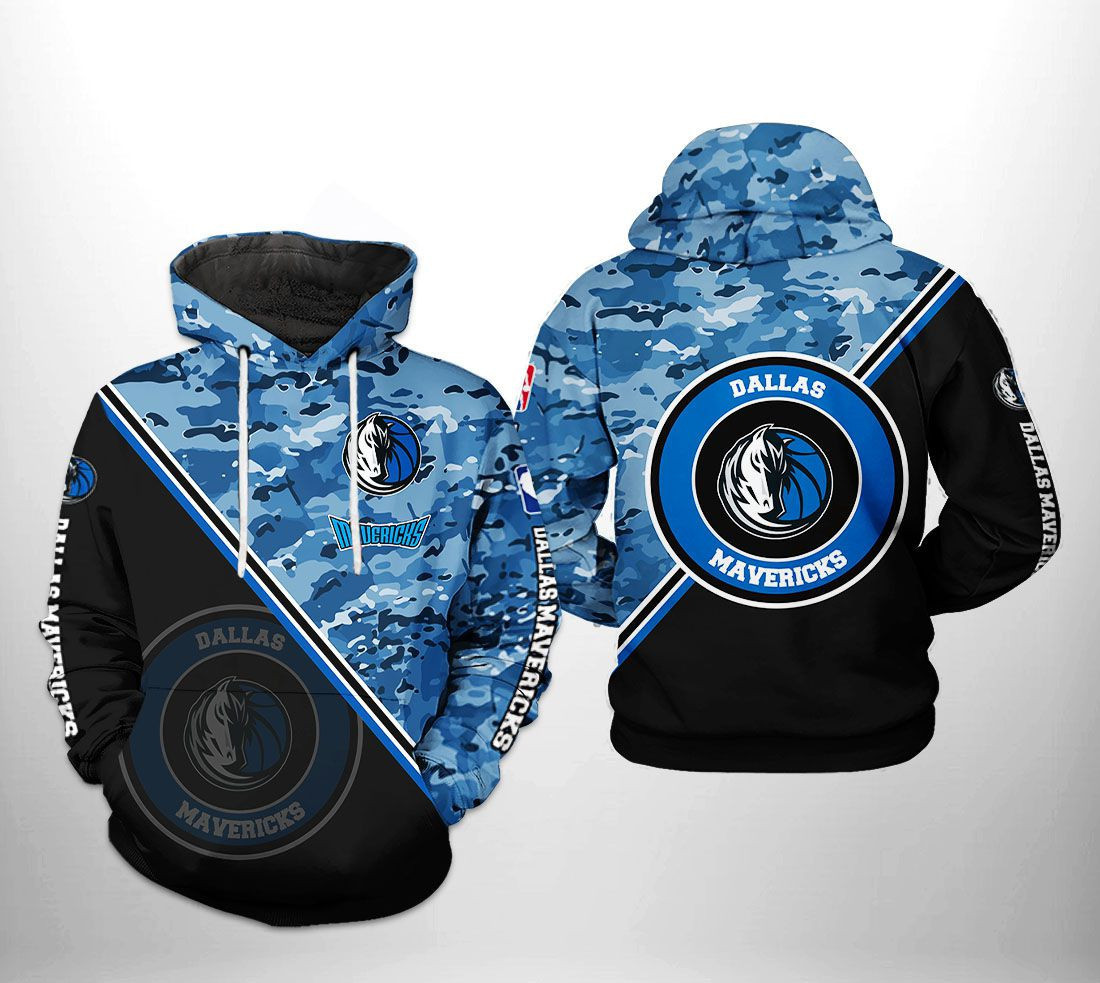 Dallas Mavericks NBA US Camo Team 3D All Over Print Hoodie, Zip Hoodie