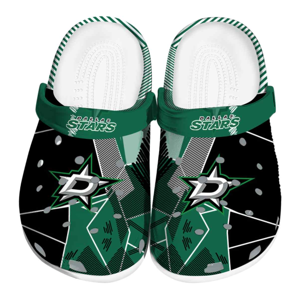 Dallas Stars NHL Sport Crocs Crocband Clogs Shoes Comfortable For Men Women and Kids
