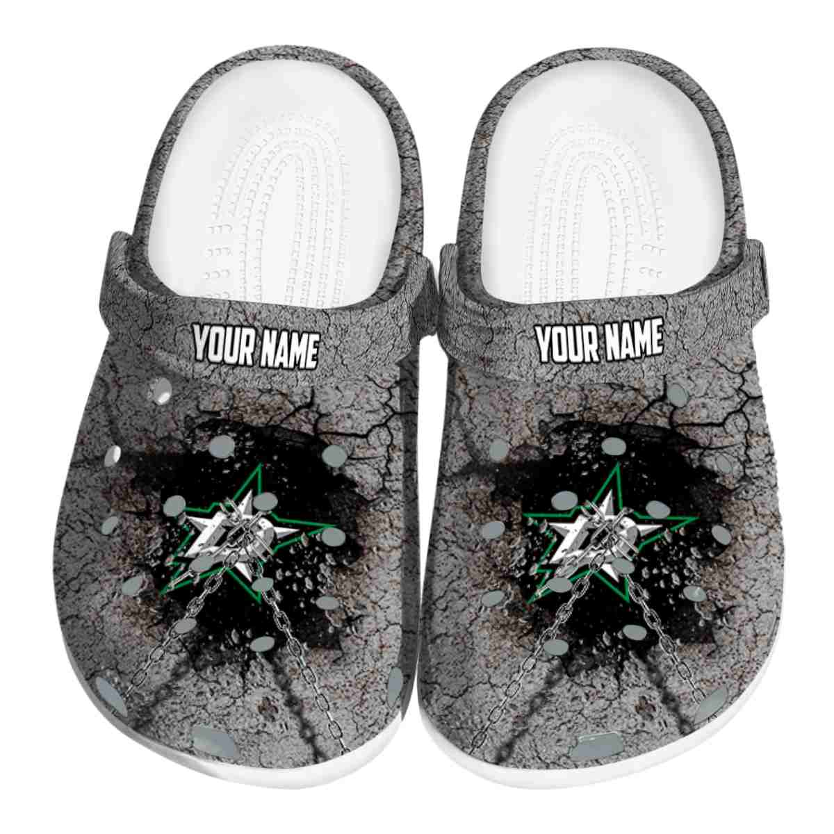 Dallas Stars NHL Sport Crocs Crocband Clogs Shoes Comfortable For Men Women and Kids