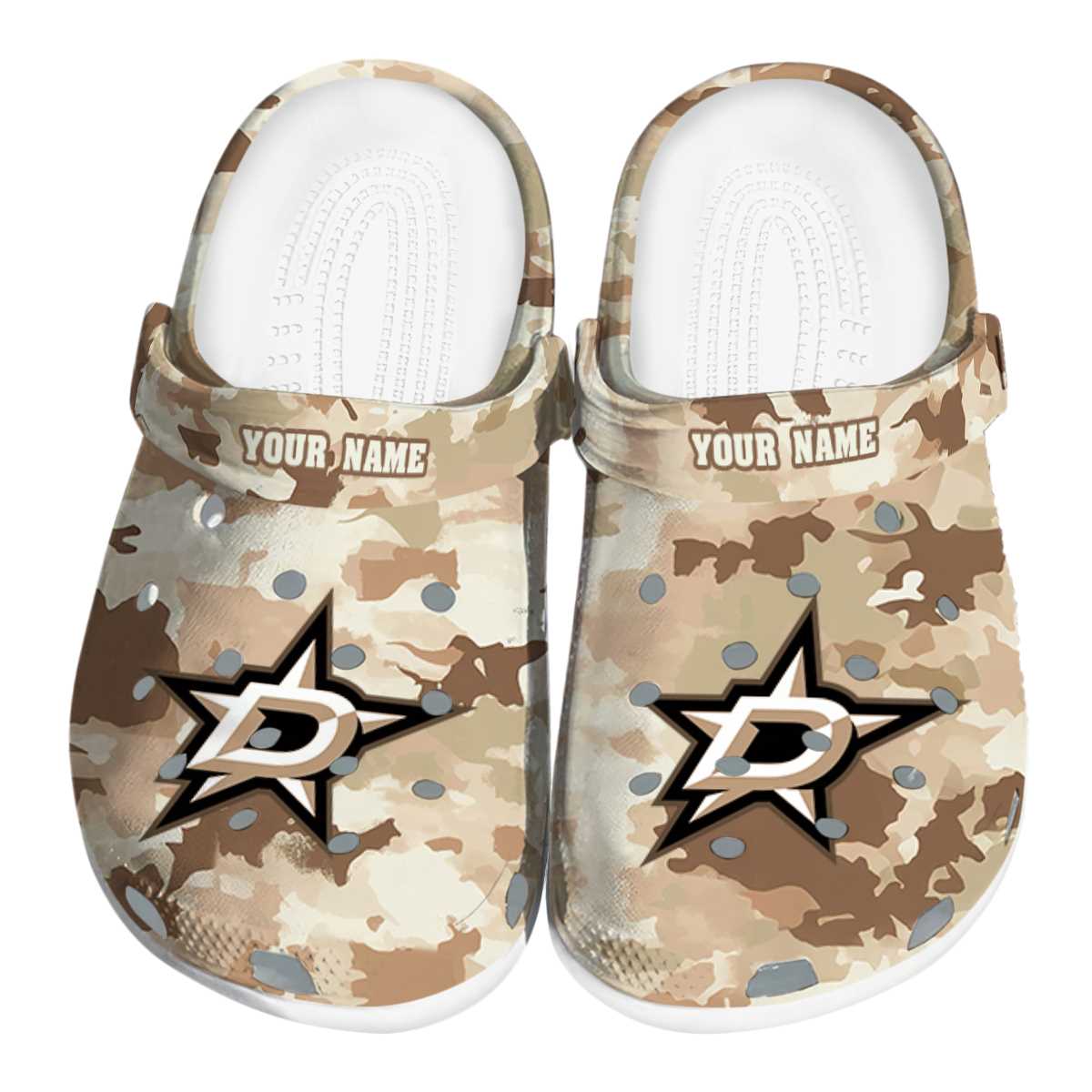 Dallas Stars NHL Sport Crocs Crocband Clogs Shoes Comfortable For Men Women and Kids