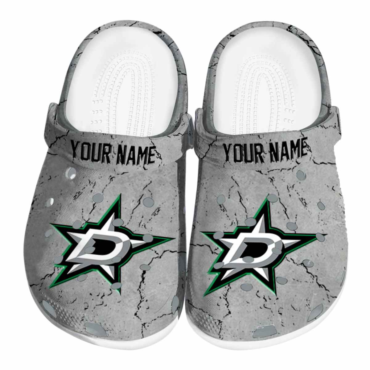Dallas Stars NHL Sport Crocs Crocband Clogs Shoes Comfortable For Men Women and Kids