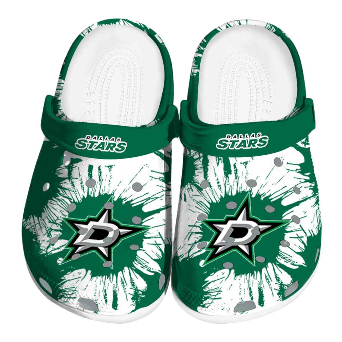Dallas Stars NHL Sport Crocs Crocband Clogs Shoes Comfortable For Men Women and Kids