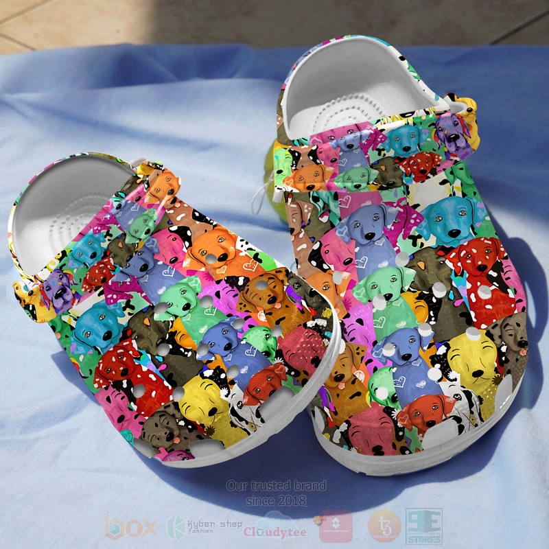 Dalmatian Dog Crocs Crocband Clogs Shoes Comfortable For Men Women and Kids