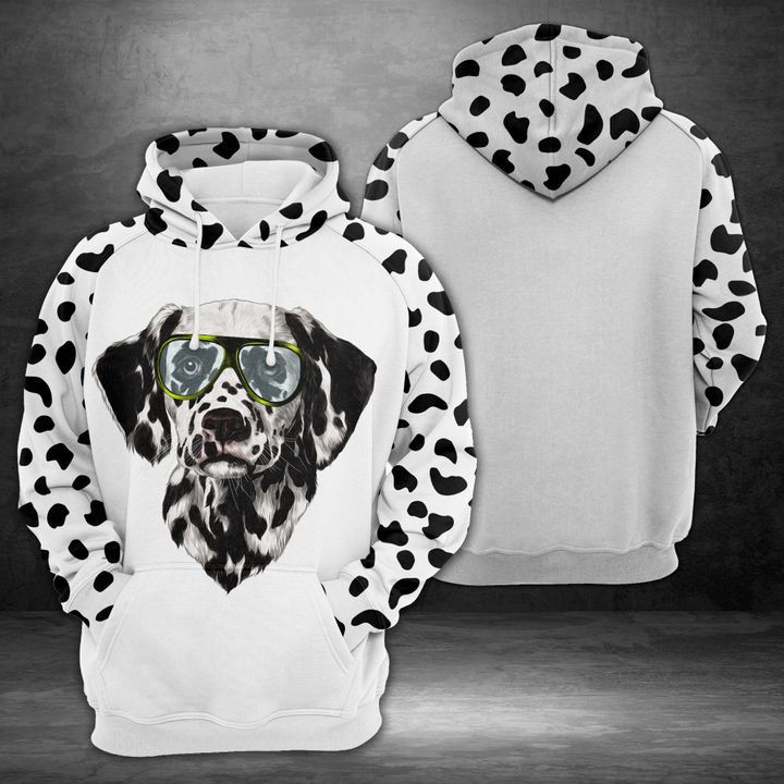 Dalmatians Glasses 3D All Over Print Hoodie, Zip Hoodie