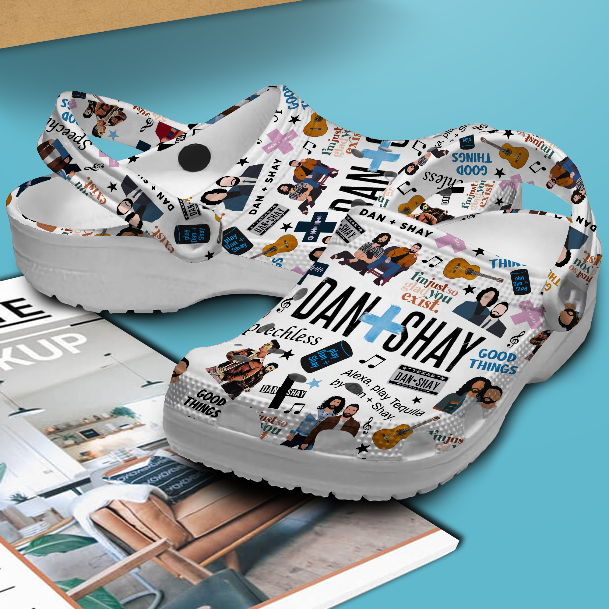 Dan + Shay Music Crocs Crocband Clogs Shoes Comfortable For Men Women and Kids - Image 3