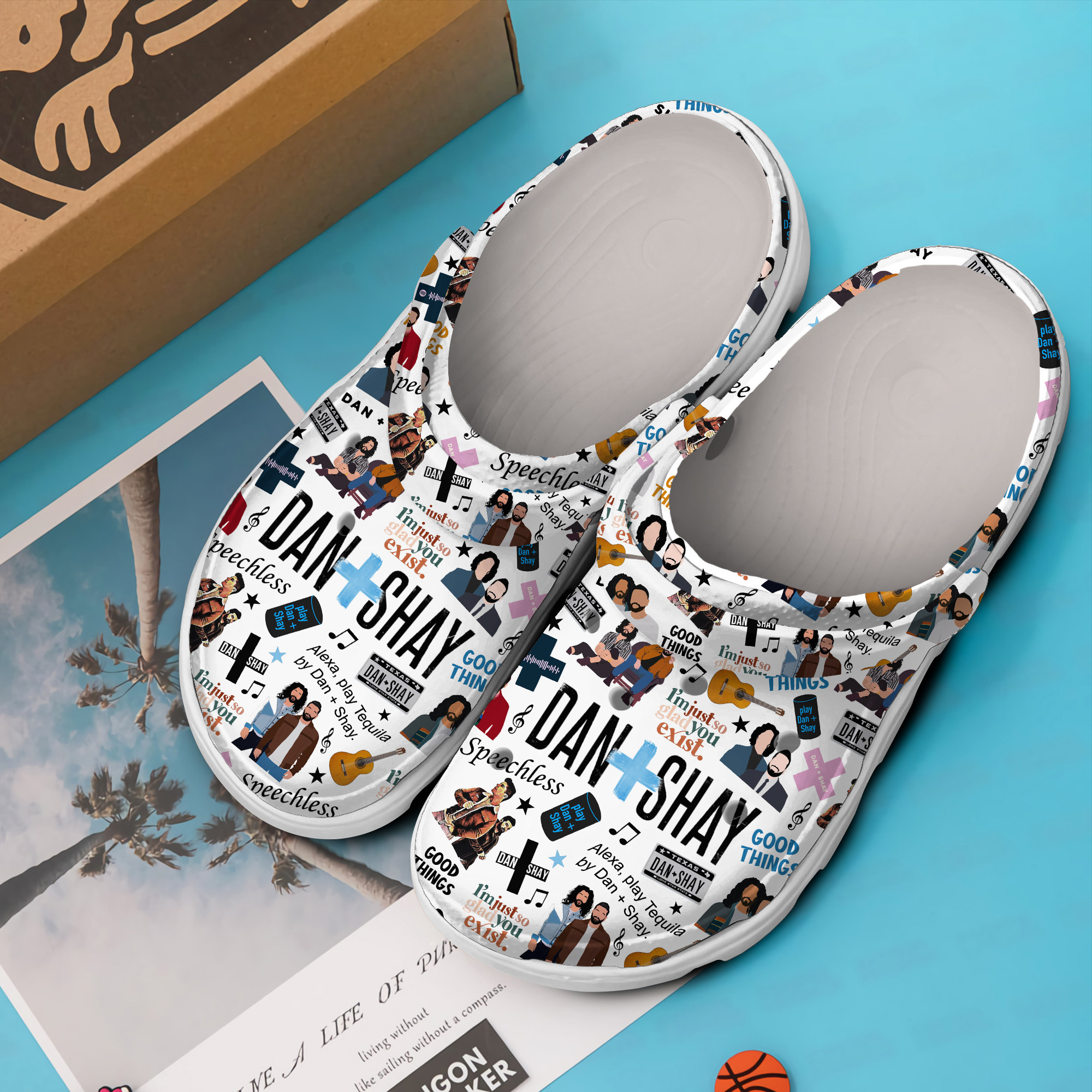 Dan + Shay Music Crocs Crocband Clogs Shoes Comfortable For Men Women and Kids - Image 2