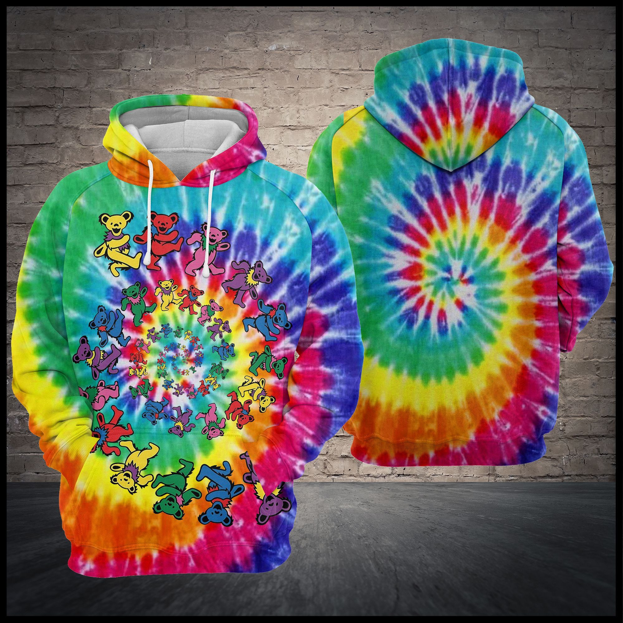 Dancing Bear 3D All Over Print Hoodie, Zip Hoodie