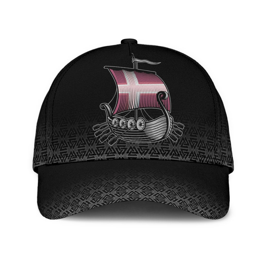 Danish Drakkar  Classic Cap 3D Baseball Caps Trucker Hats Custom Hats Gifts For Men & Women