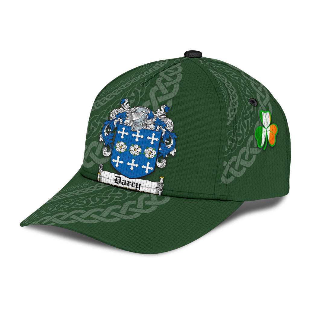 Darcy Coat Of Arms - Irish Family Crest St Patrick's Day Hat Classic Cap Trucker Hats Custom Hats Gifts For Men & Women