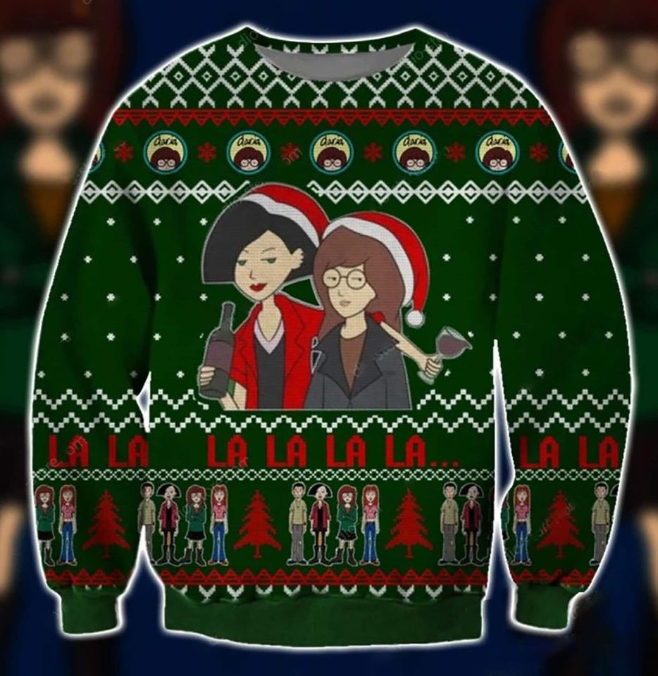 Daria Symbol 3D Christmas Ugly Sweater