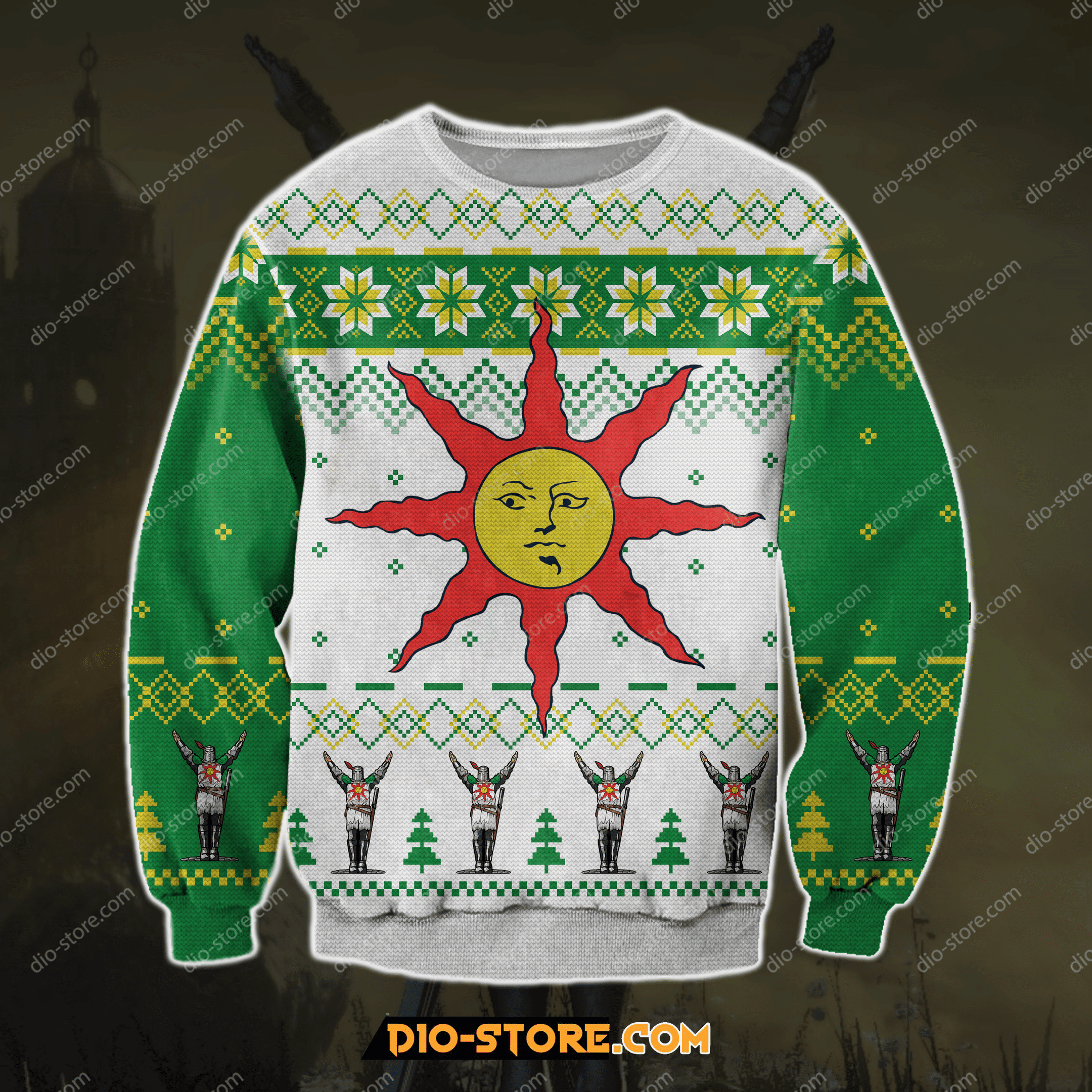 Dark Souls For Unisex Ugly Christmas Sweater Adult 3D Funny Matching for family