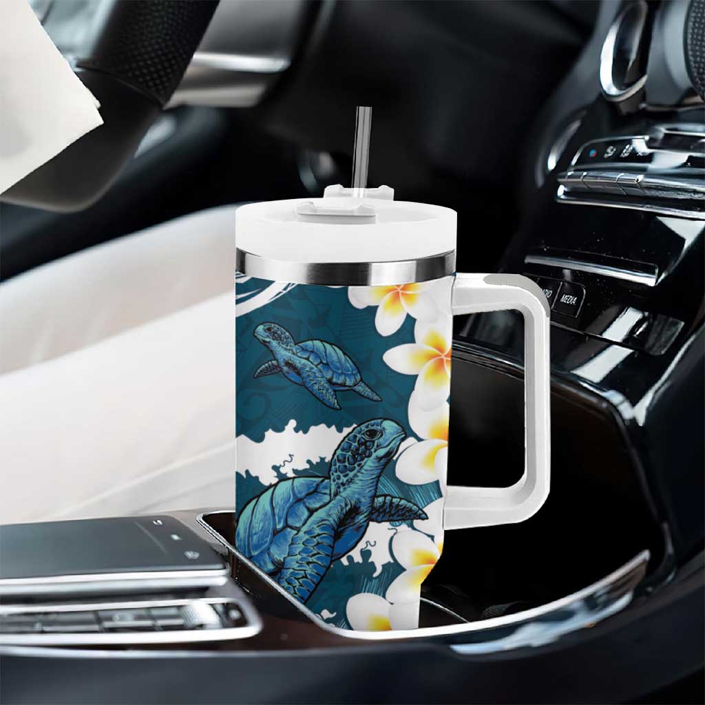 Dark Teal Polynesia Polynesian Frangipani With Sea Turtles Custom Stanley Cup 40 oz 30 oz Tumbler With HandleTVC2301385 - Image 8