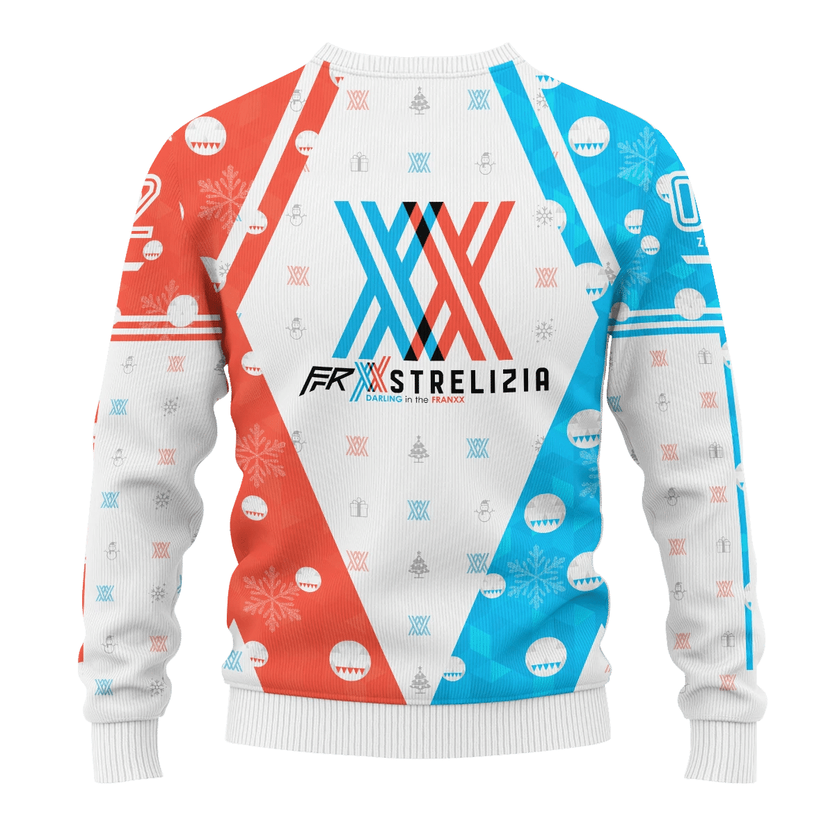 Darling In The Franxx Strelizia Ugly Christmas Sweater Adult 3D Funny Matching for family - Image 4
