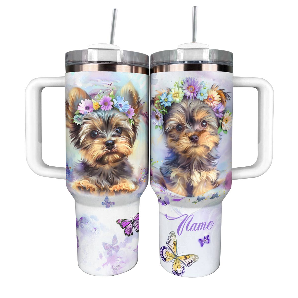 Darling Yorkie Dog Custom Stanley Cup 40 oz 30 oz Tumbler With HandleTVC2301793