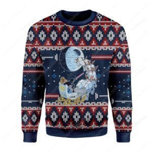 Darth Satnta Ugly Ugly Christmas Sweater Adult 3D Funny Matching for family