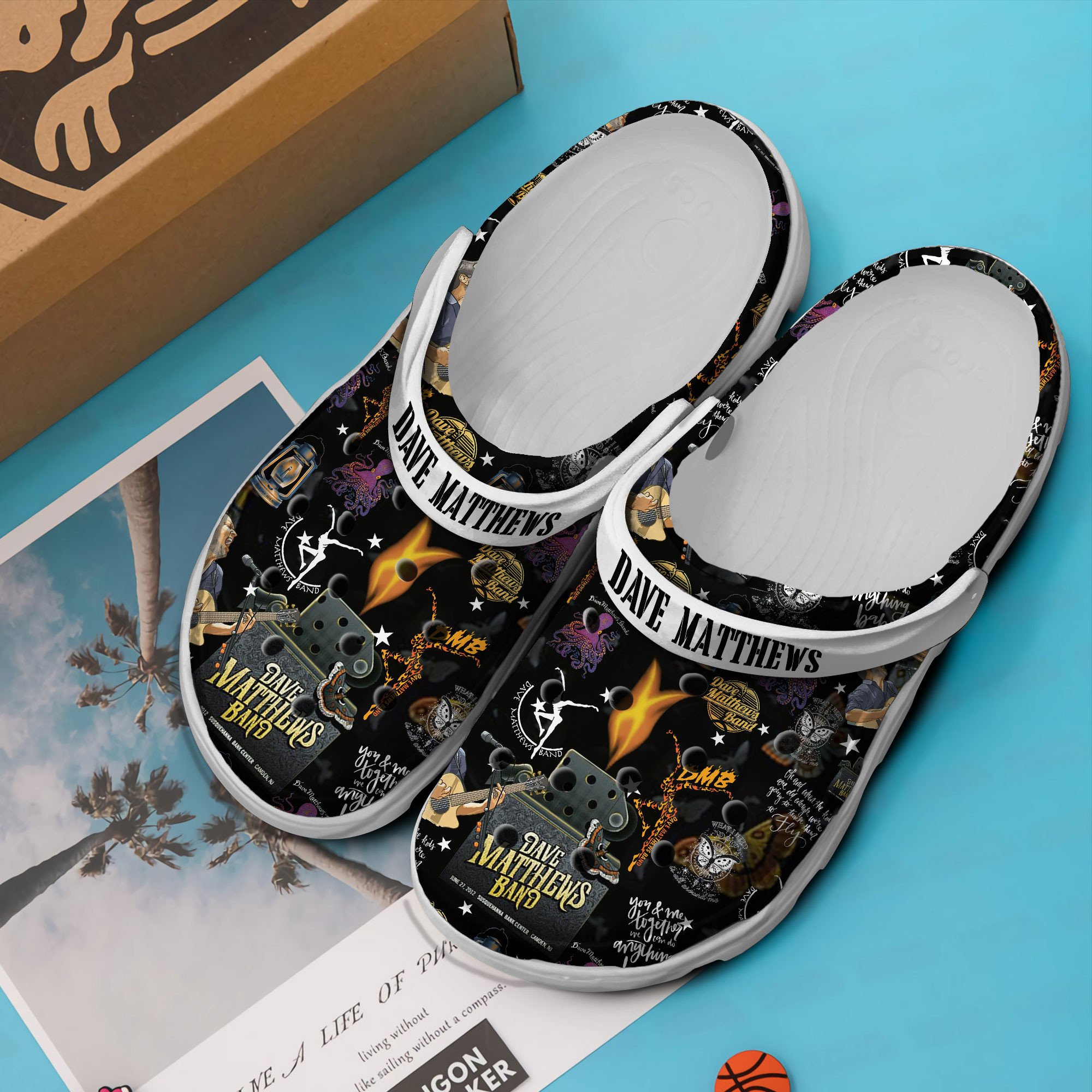 Dave Matthews Band Music Crocs Crocband Clogs Shoes Comfortable For Men Women and Kids - Image 3