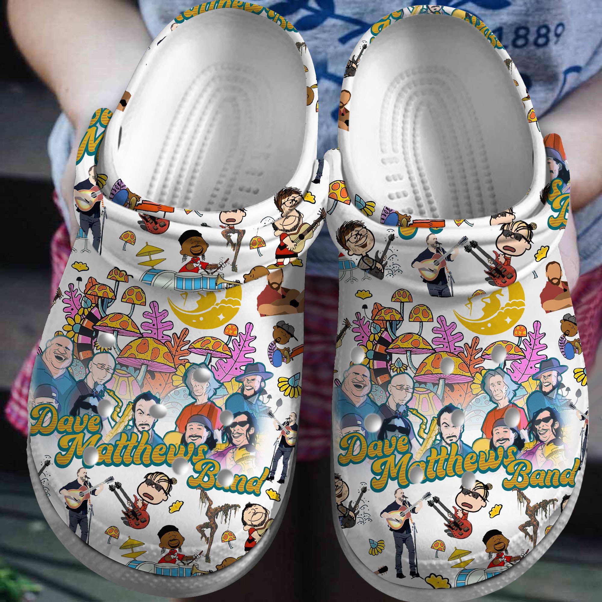 Dave Matthews Band Music Crocs Crocband Clogs Shoes Comfortable For Men Women and Kids