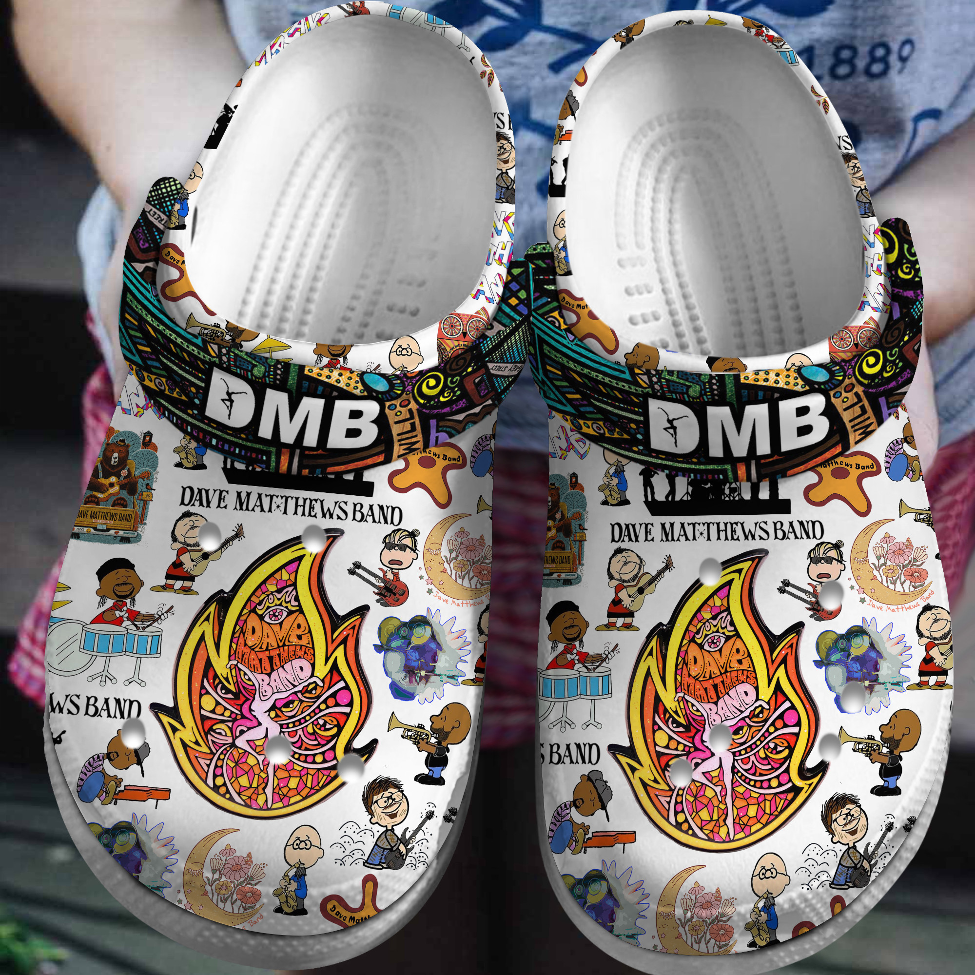 Dave Matthews Band Music Crocs Crocband Clogs Shoes Comfortable For Men Women and Kids