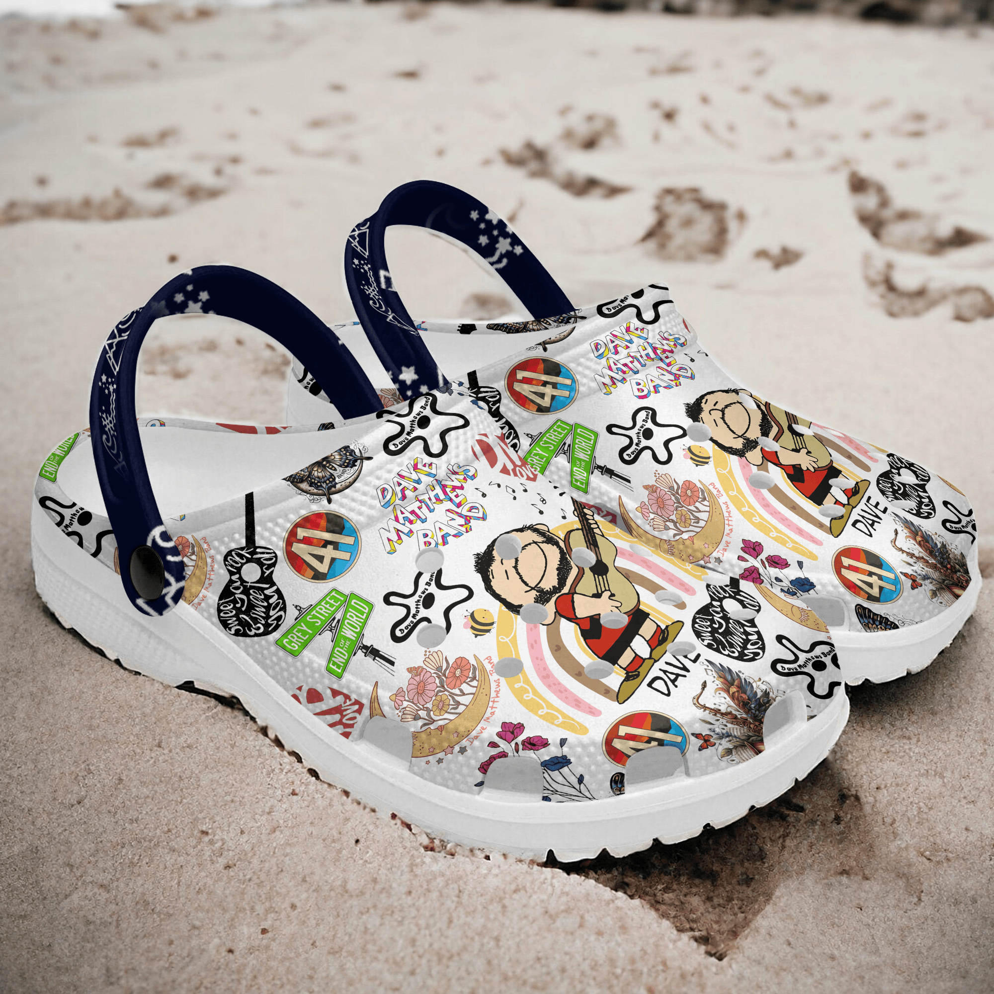 Dave Matthews Band Music Crocs Crocband Clogs Shoes Comfortable For Men Women and Kids