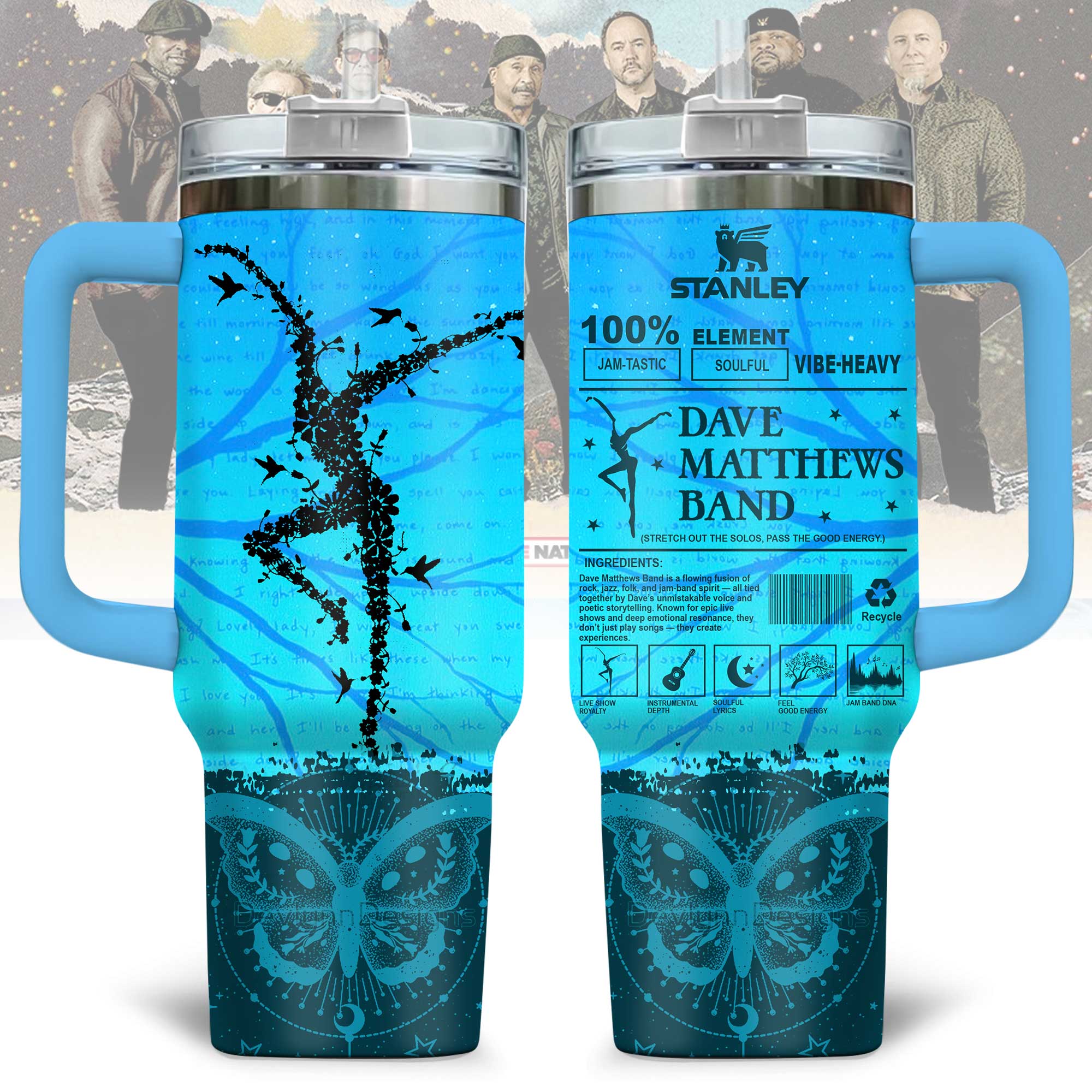 Dave Matthews Music Custom Stanley Cup 40 oz 30 oz Tumbler With HandleTVC2301175