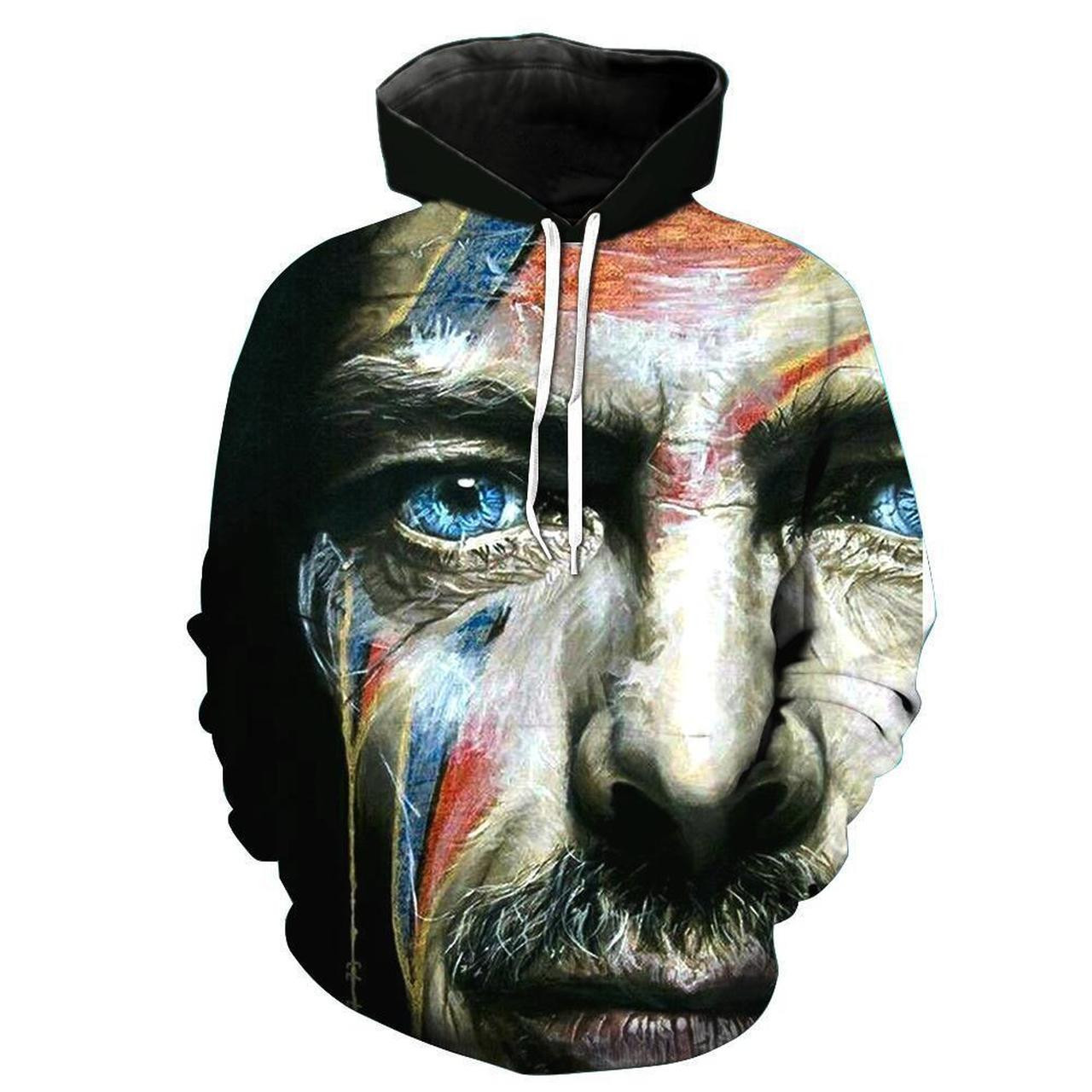 David Bowie 3D All Over Print Hoodie, Zip Hoodie
