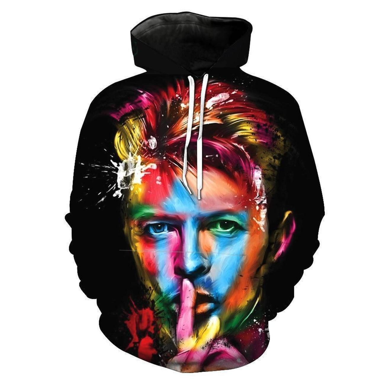 David Bowie 3D All Over Print Hoodie, Zip Hoodie
