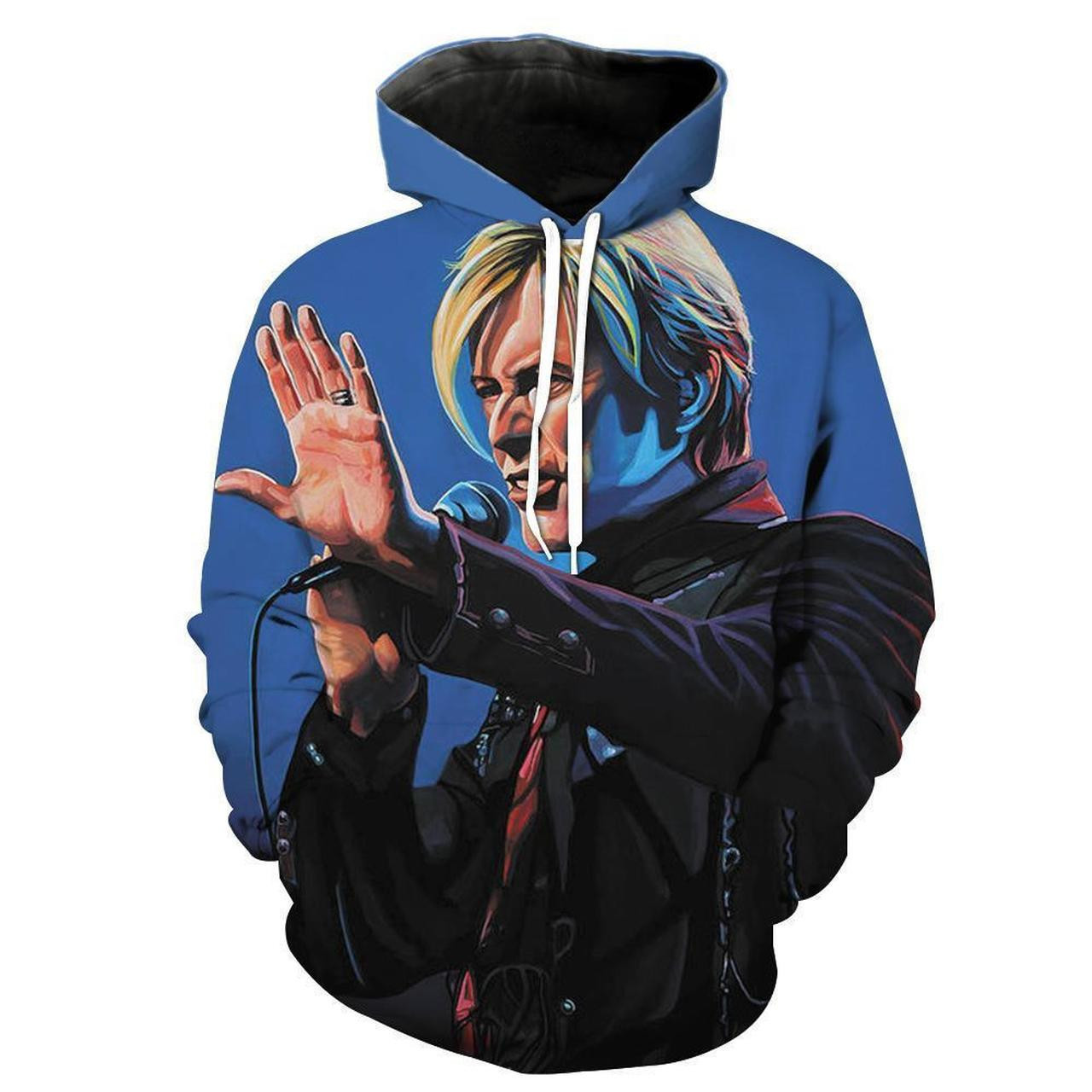David Bowie 3D All Over Print Hoodie, Zip Hoodie