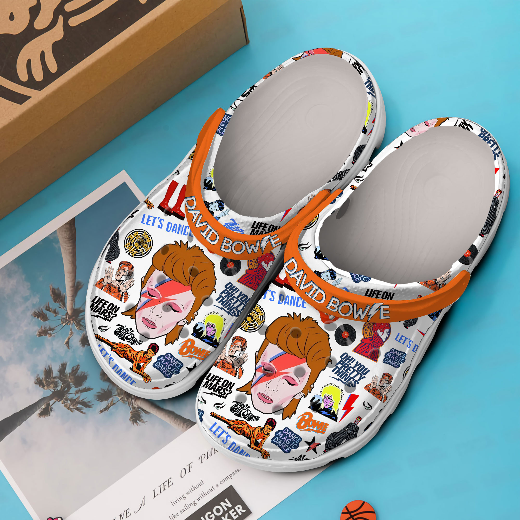 David Bowie Music Crocs Crocband Clogs Shoes Comfortable For Men Women and Kids - Image 2