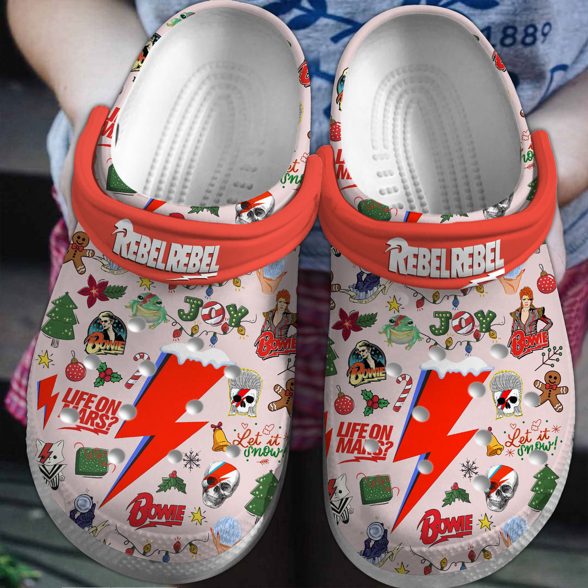 David Bowie Music Crocs Crocband Clogs Shoes Comfortable For Men Women and Kids