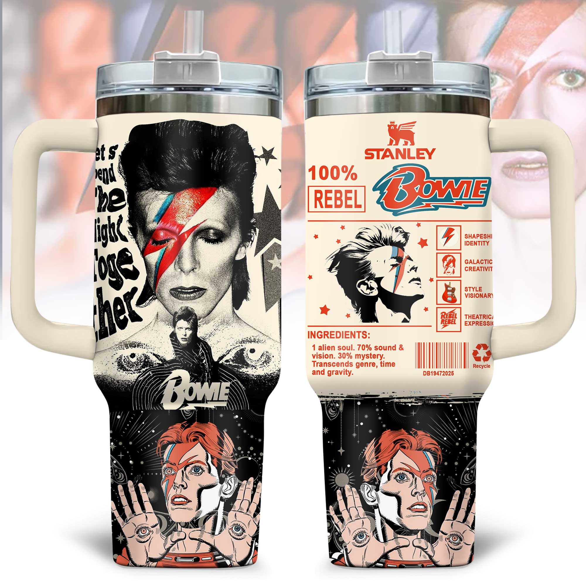 David Bowie Music Custom Stanley Cup 40 oz 30 oz Tumbler With HandleTVC2301170