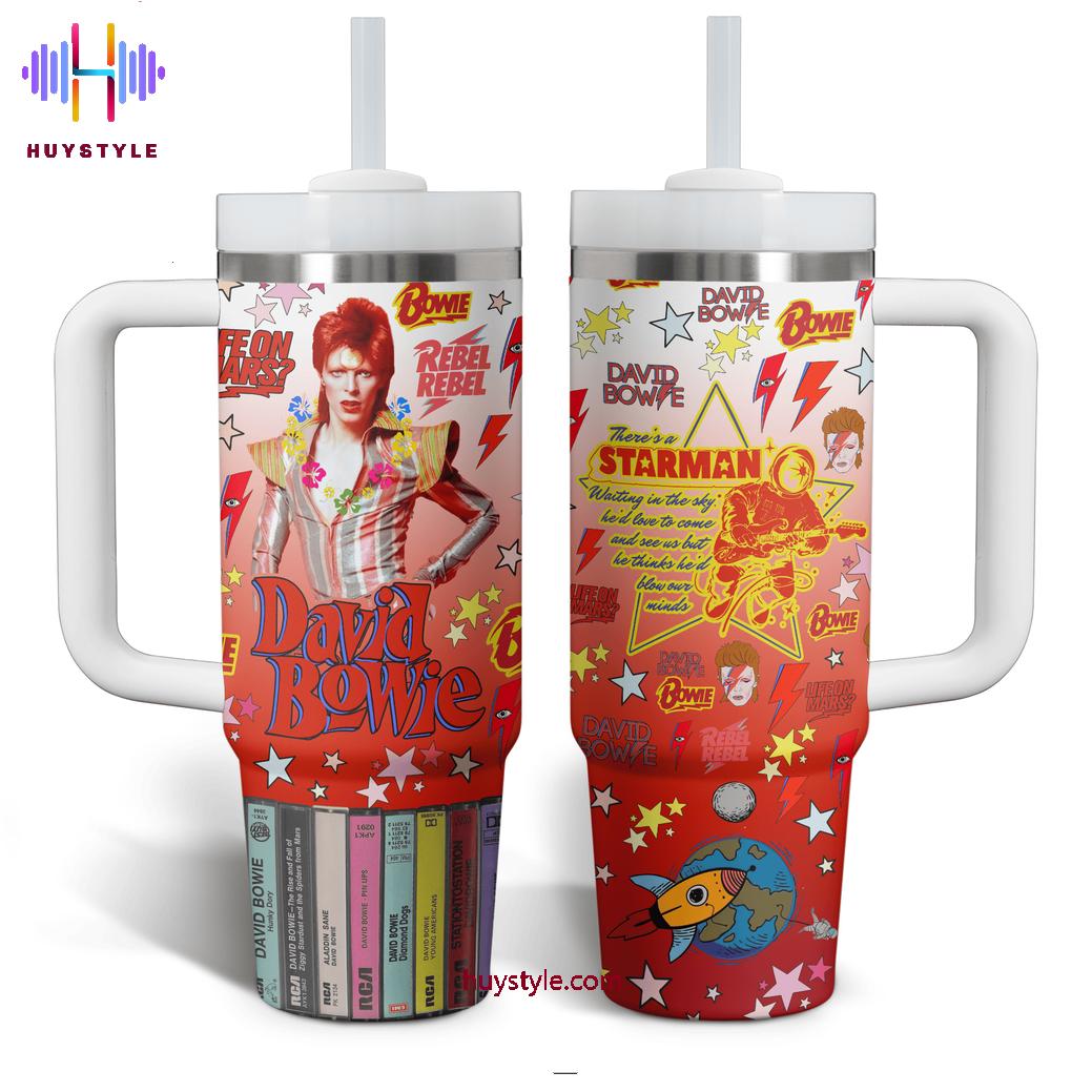 David Bowie Music Custom Stanley Cup 40 oz 30 oz Tumbler With HandleTVC2301697 - Image 2