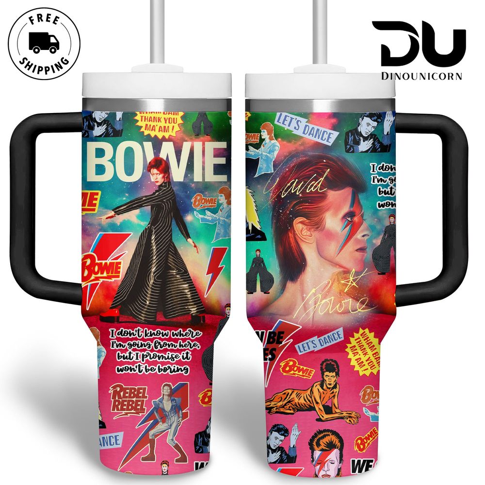 David Bowie Music Custom Stanley Cup 40 oz 30 oz Tumbler With HandleTVC2301709 - Image 2