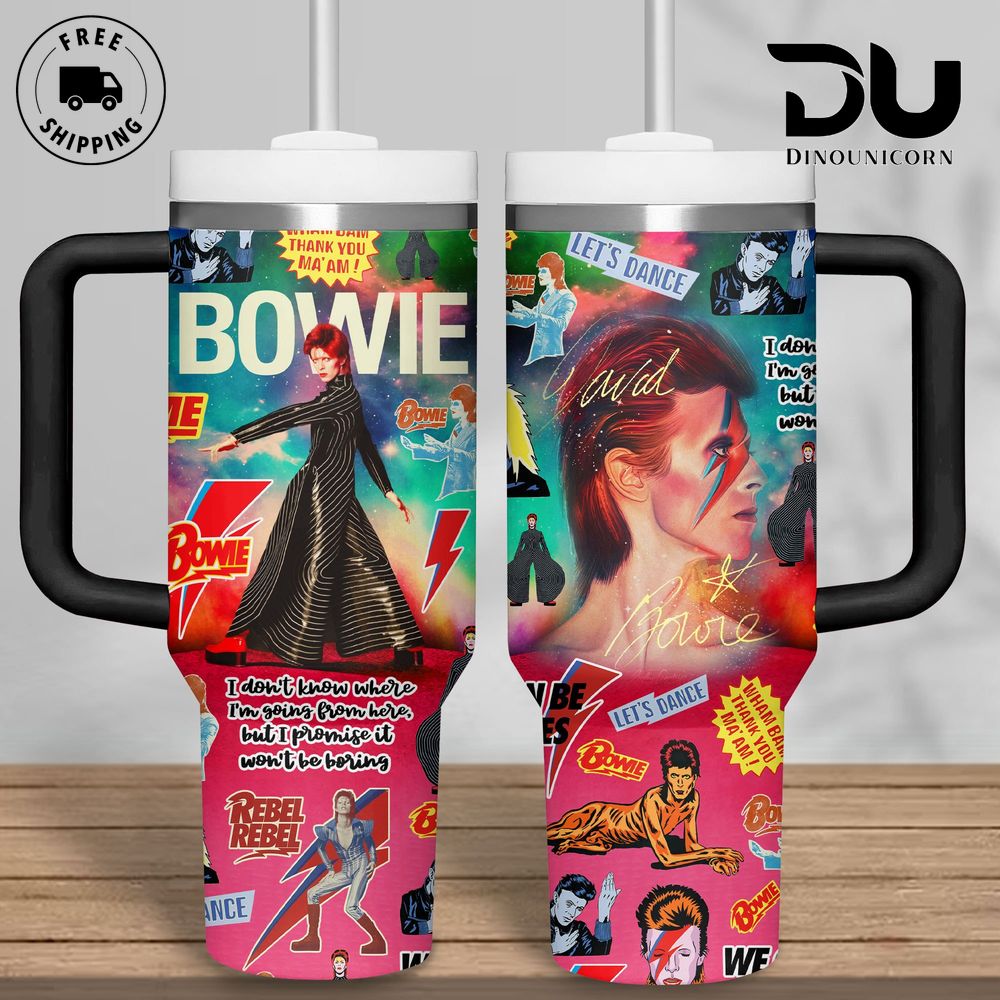 David Bowie Music Custom Stanley Cup 40 oz 30 oz Tumbler With HandleTVC2301709 - Image 3