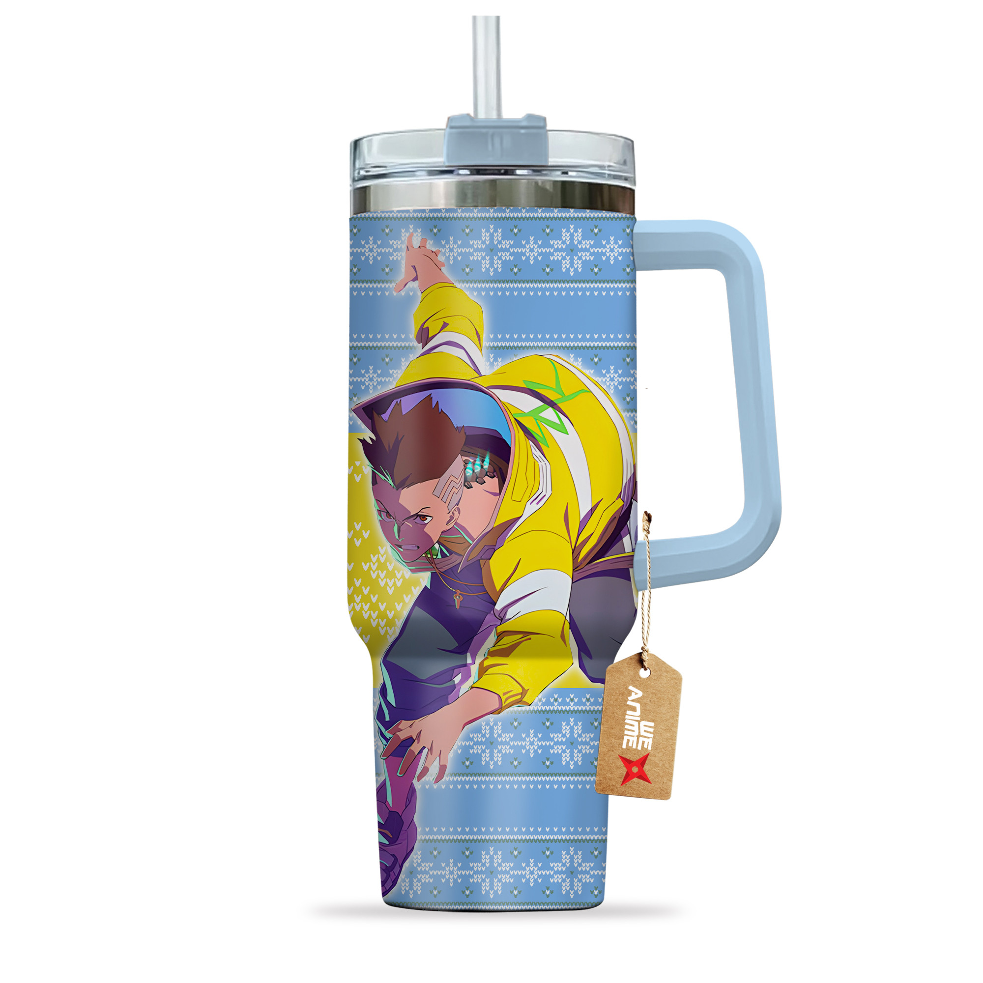 David Martinez Cyberpunk Anime Custom Stanley Cup 40 oz 30 oz Tumbler With HandleTVC2301165 - Image 4