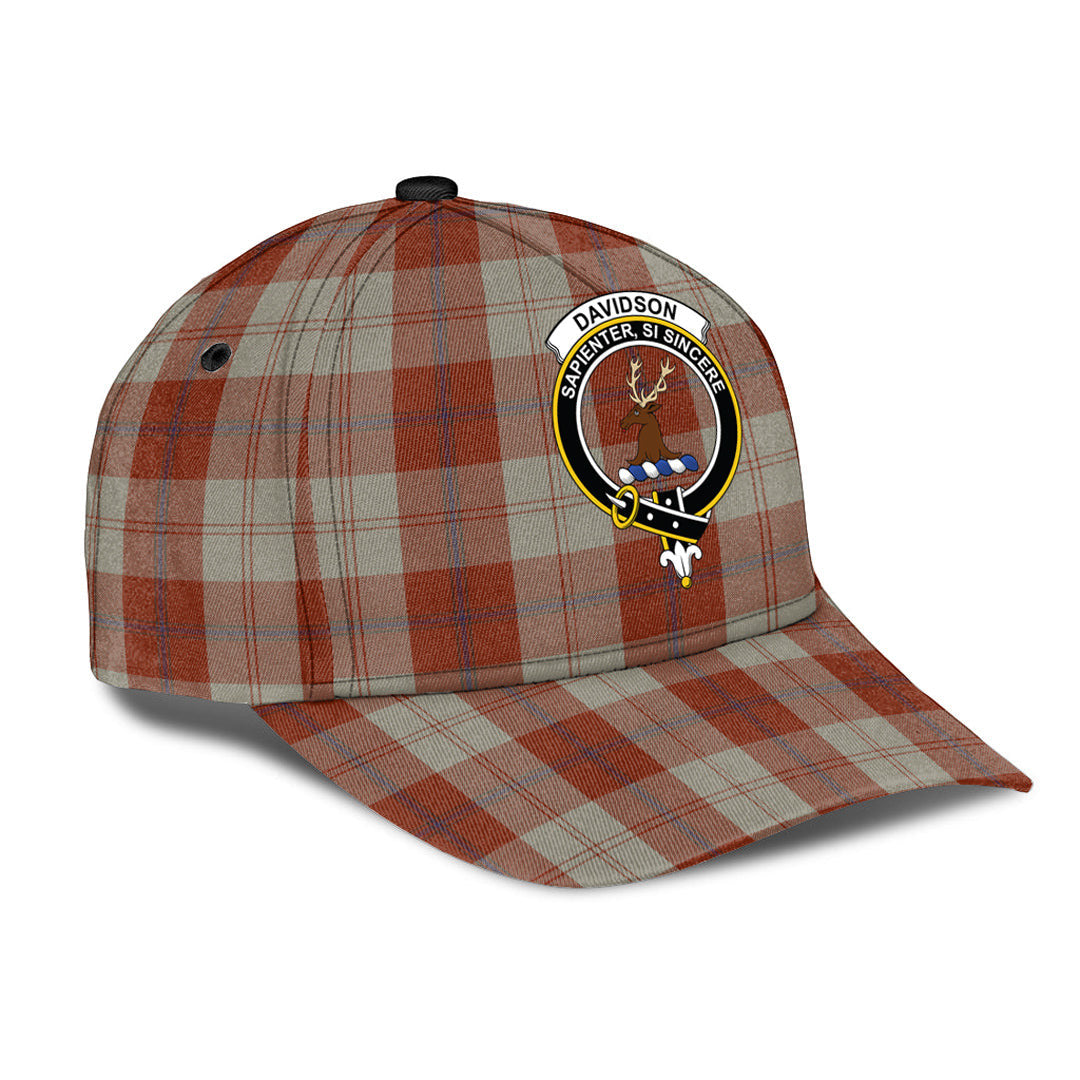 Davidson Dress Dancers Tartan Baseball Cap, Tartan Plaid Cap with Family Crest K23 Trucker Hats Custom Hats Gifts For Men & Women