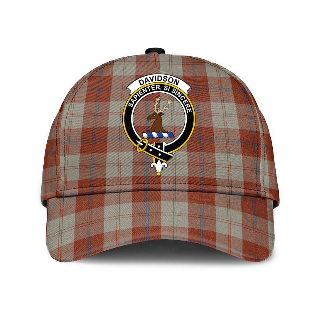 Davidson Dress Dancers Tartan Baseball Cap, Tartan Plaid Cap with Family Crest K23 Trucker Hats Custom Hats Gifts For Men & Women