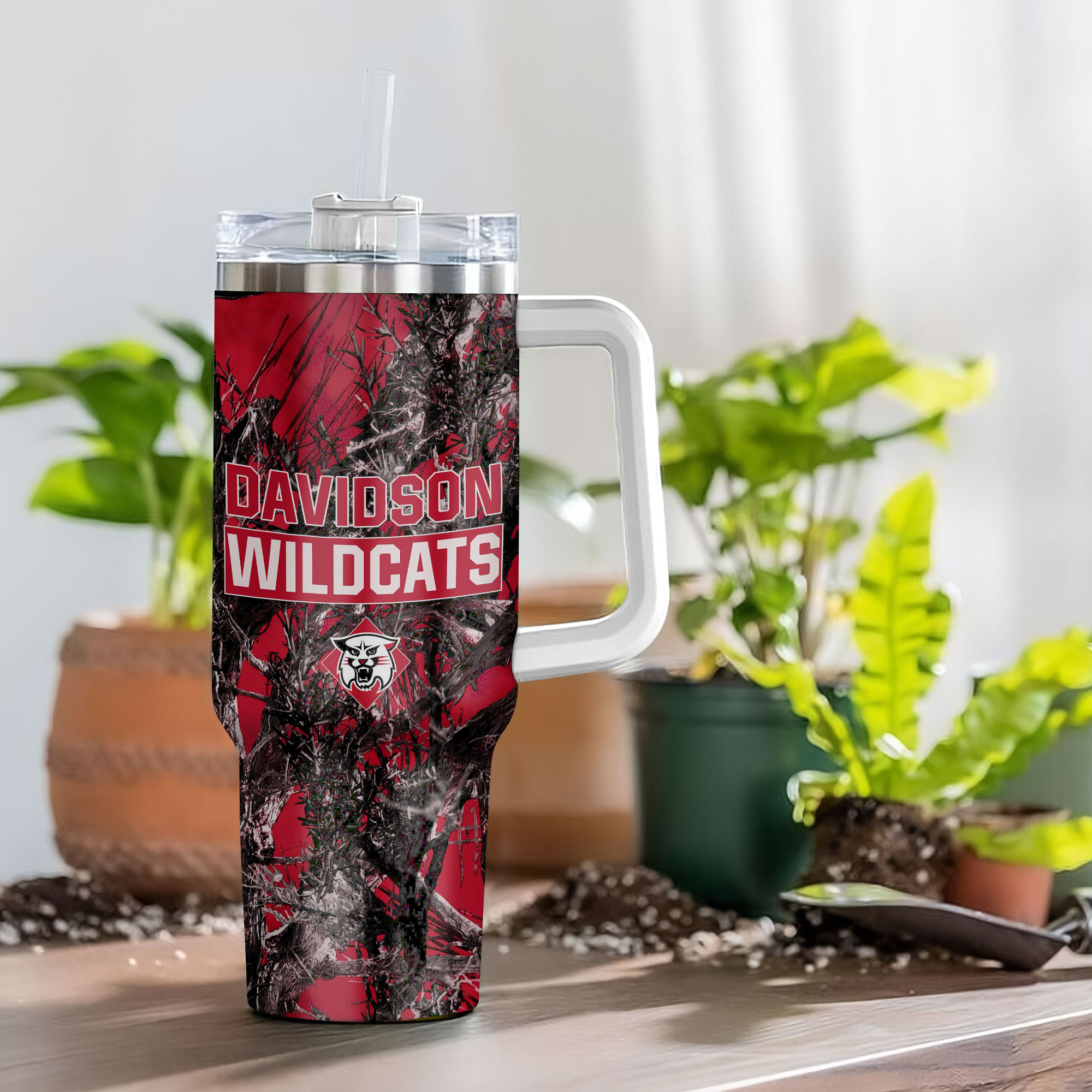 Davidson Wildcats NCAA Hunting Custom Stanley Cup 40 oz 30 oz Tumbler With HandleTVC230115 - Image 4