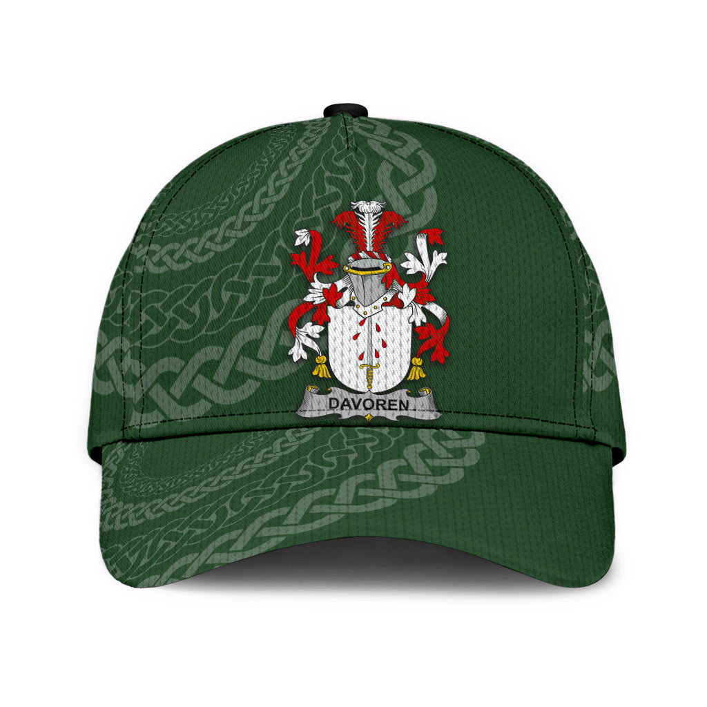 Davoren Coat Of Arms - Irish Family Crest St Patrick's Day Hat Classic Cap Trucker Hats Custom Hats Gifts For Men & Women
