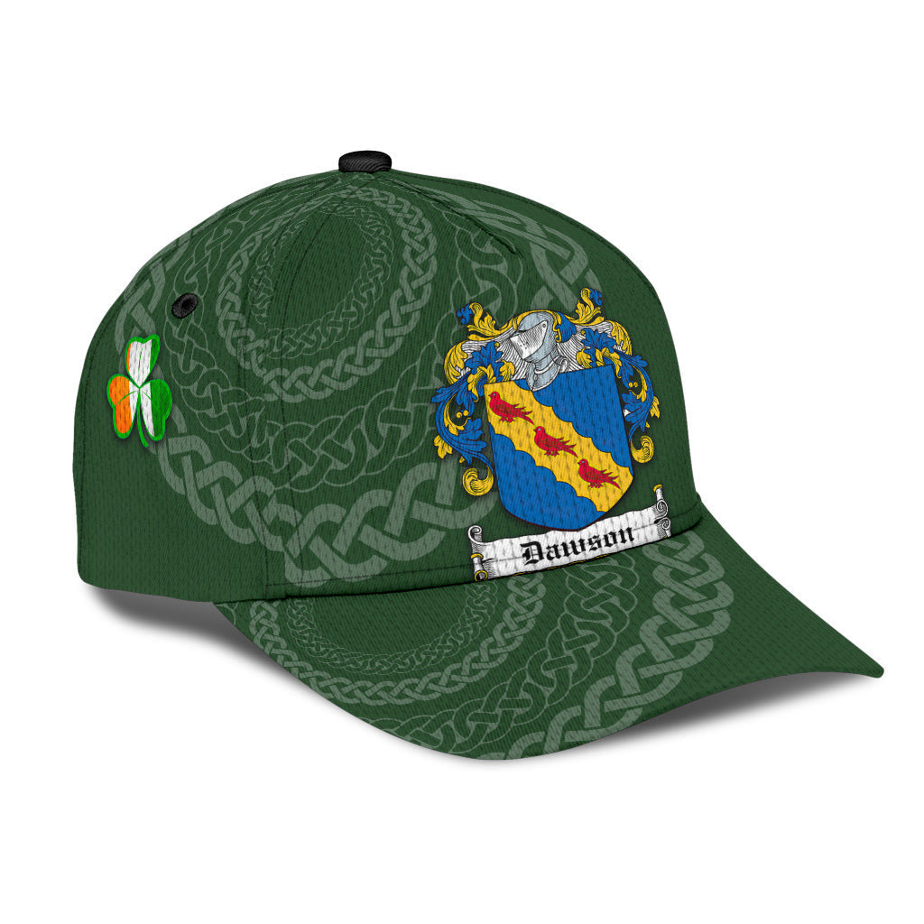 Dawson Coat Of Arms - Irish Family Crest St Patrick's Day Hat Classic Cap Trucker Hats Custom Hats Gifts For Men & Women