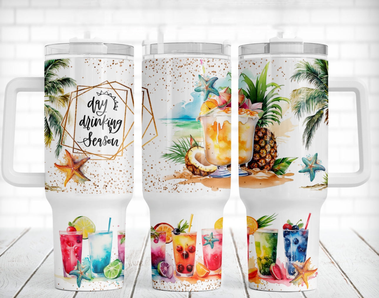 Day Drinking Custom Stanley Cup 40 oz 30 oz Tumbler With HandleTVC2301743