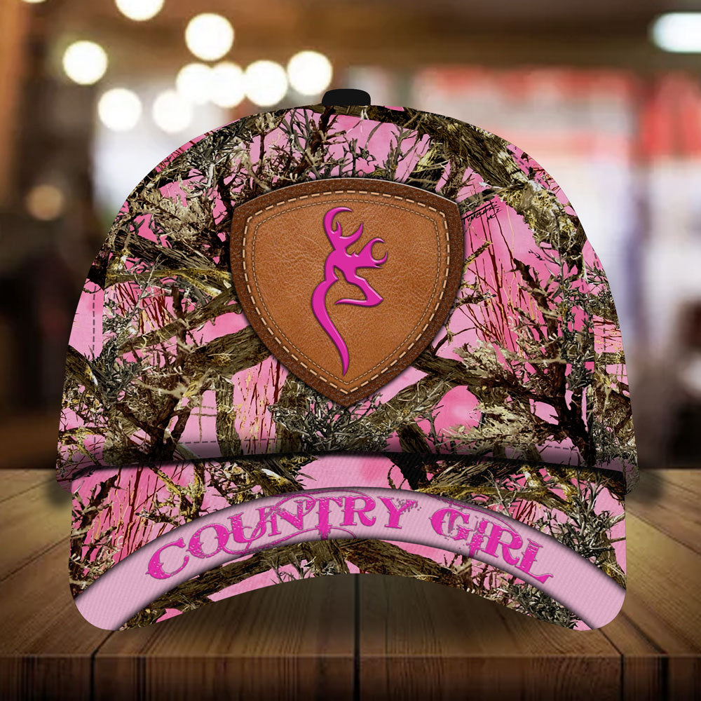 Day of Earth Country Girl Hunting Hats 3D Multicolor Pattern Trucker Hats Custom Hats Gifts For Men & Women