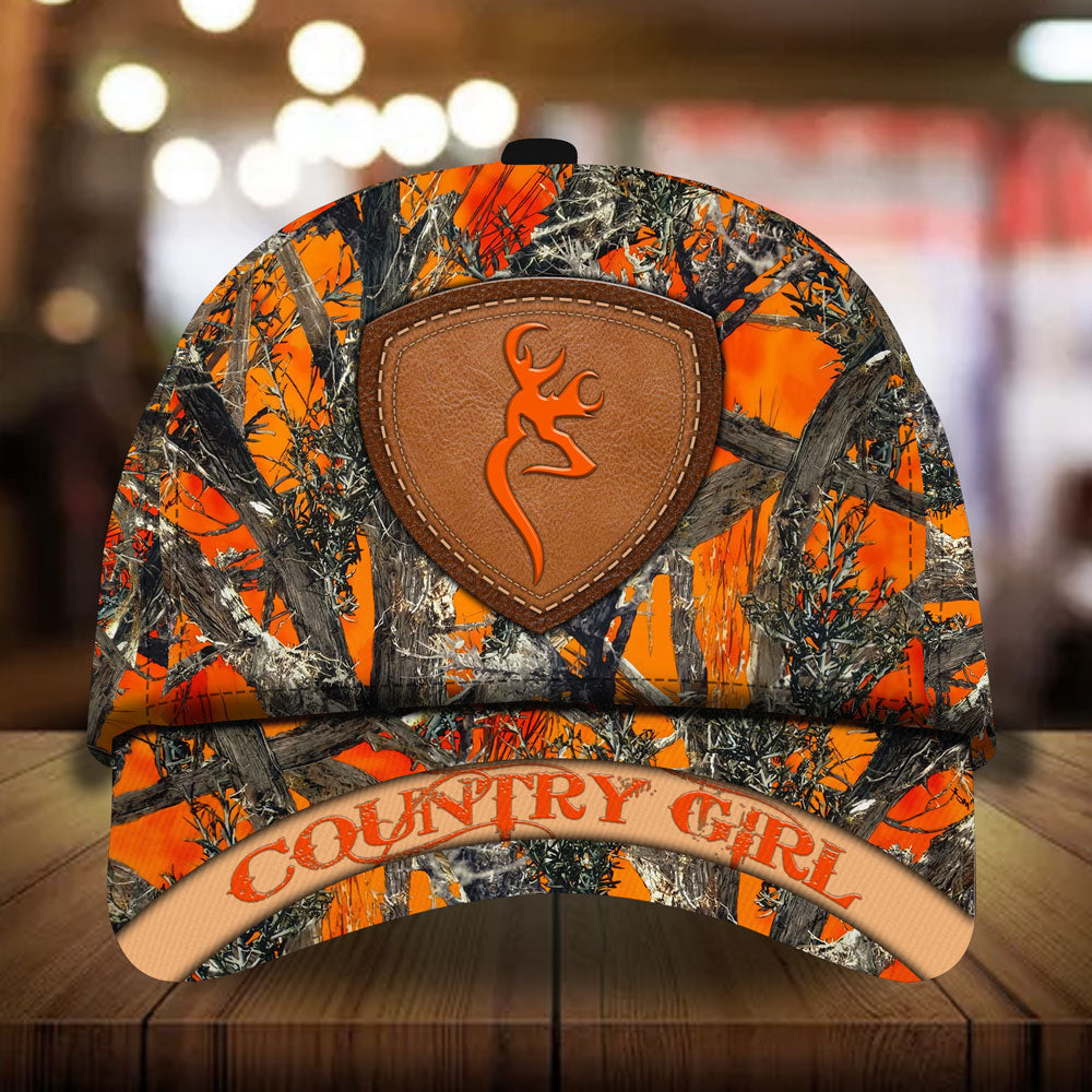 Day of Earth Country Girl Hunting Hats 3D Multicolor Pattern Trucker Hats Custom Hats Gifts For Men & Women