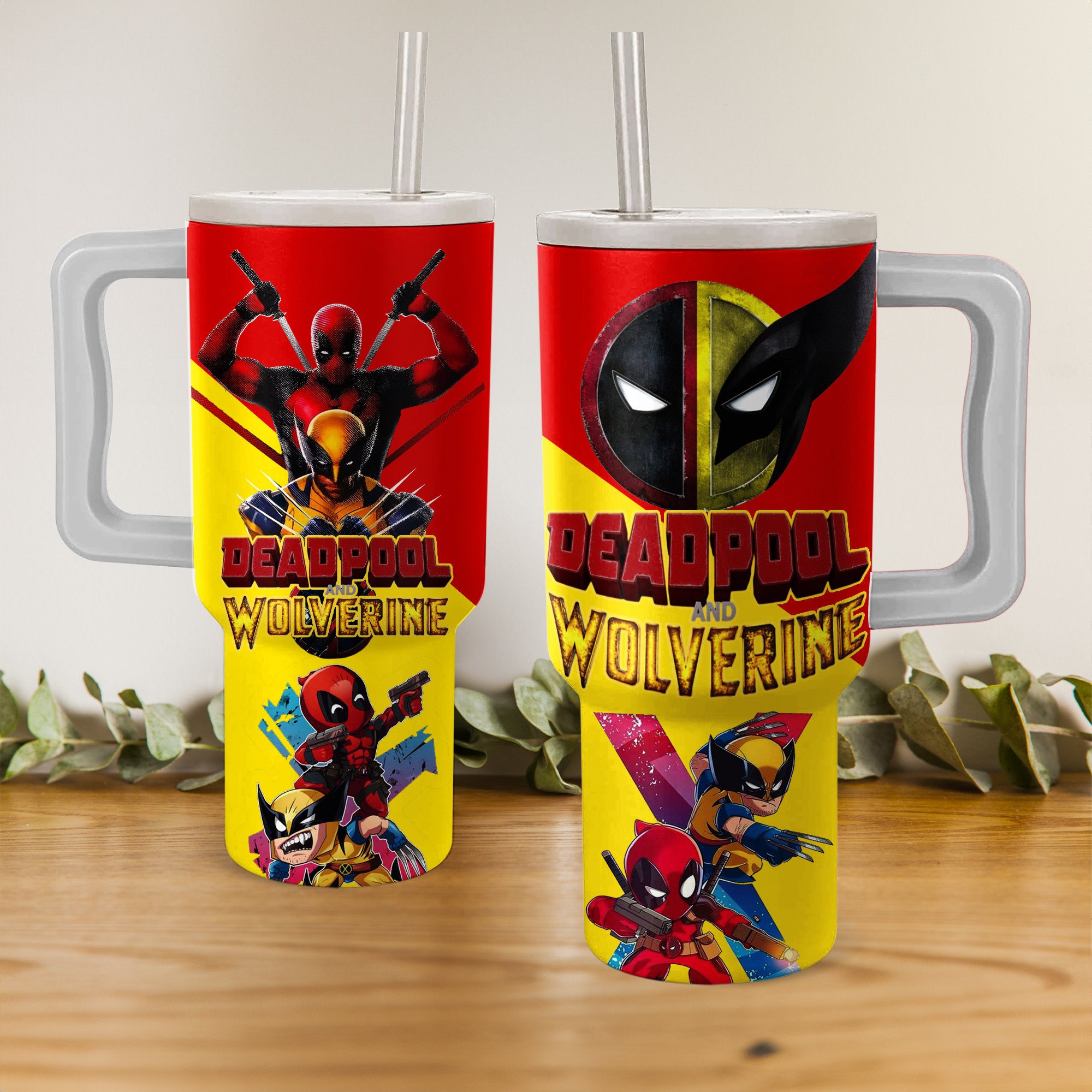Deadpool and Wolverine Marvel Movies Custom Stanley Cup 40 oz 30 oz Tumbler With HandleTVC2301150