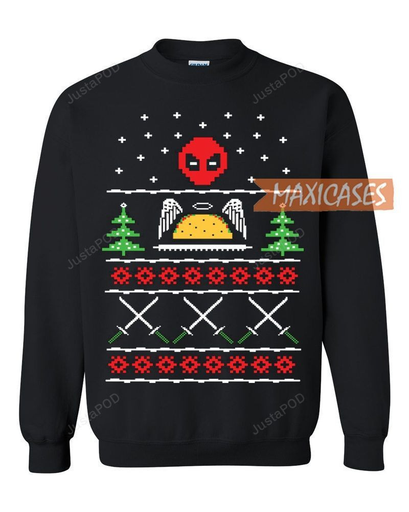 Deadpool Funny Ugly Christmas Sweater Adult 3D Funny Matching for family