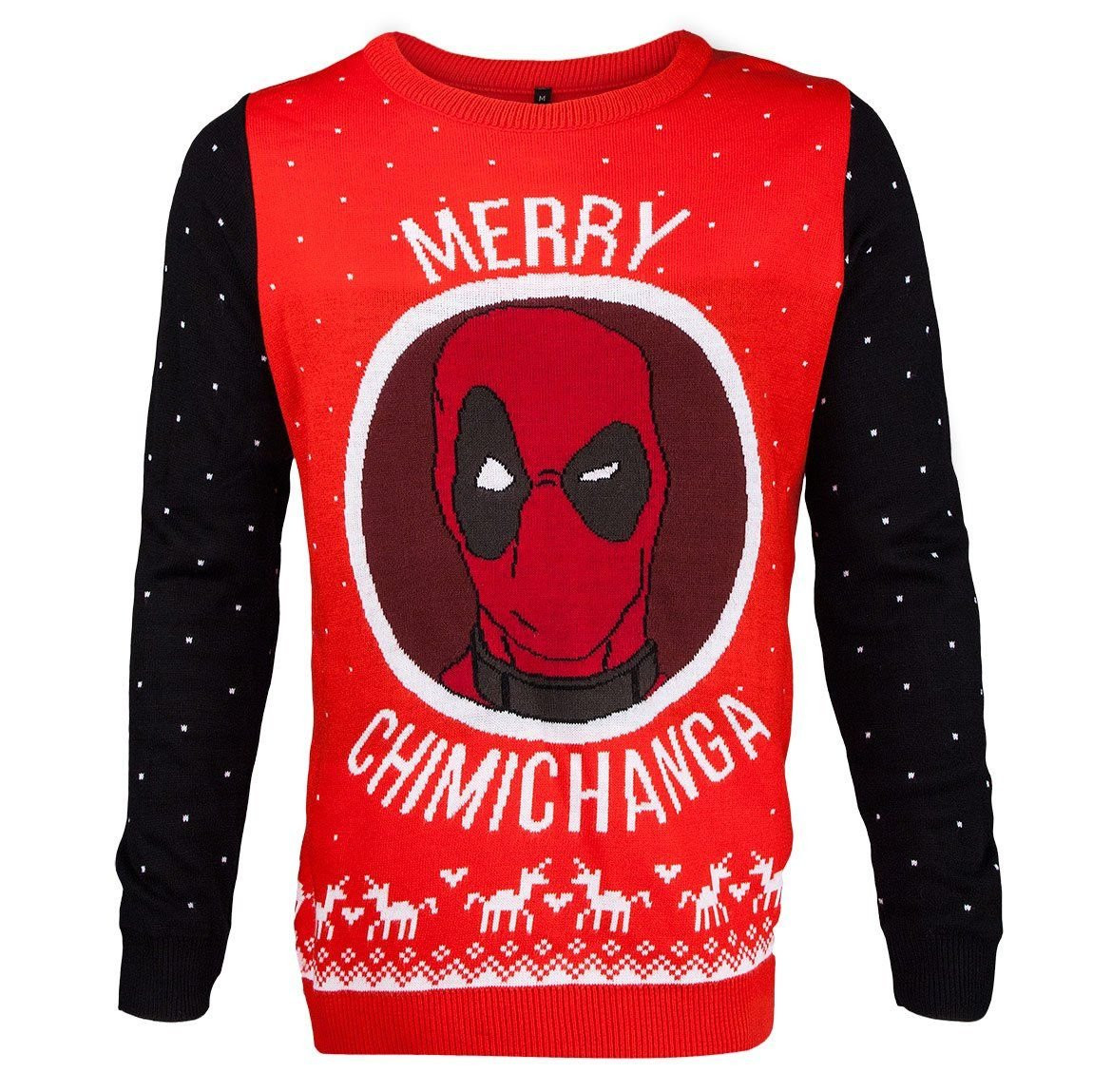 Deadpool Merry Chimichanga For Unisex Ugly Christmas Sweater Adult 3D Funny Matching for family - Image 2