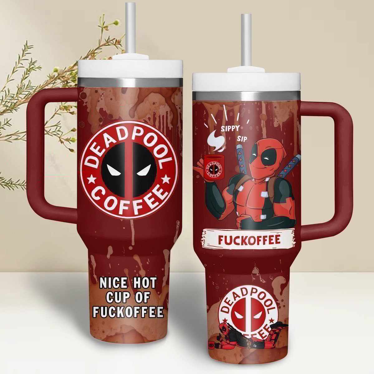Deadpool Movies Custom Stanley Cup 40 oz 30 oz Tumbler With HandleTVC2301260